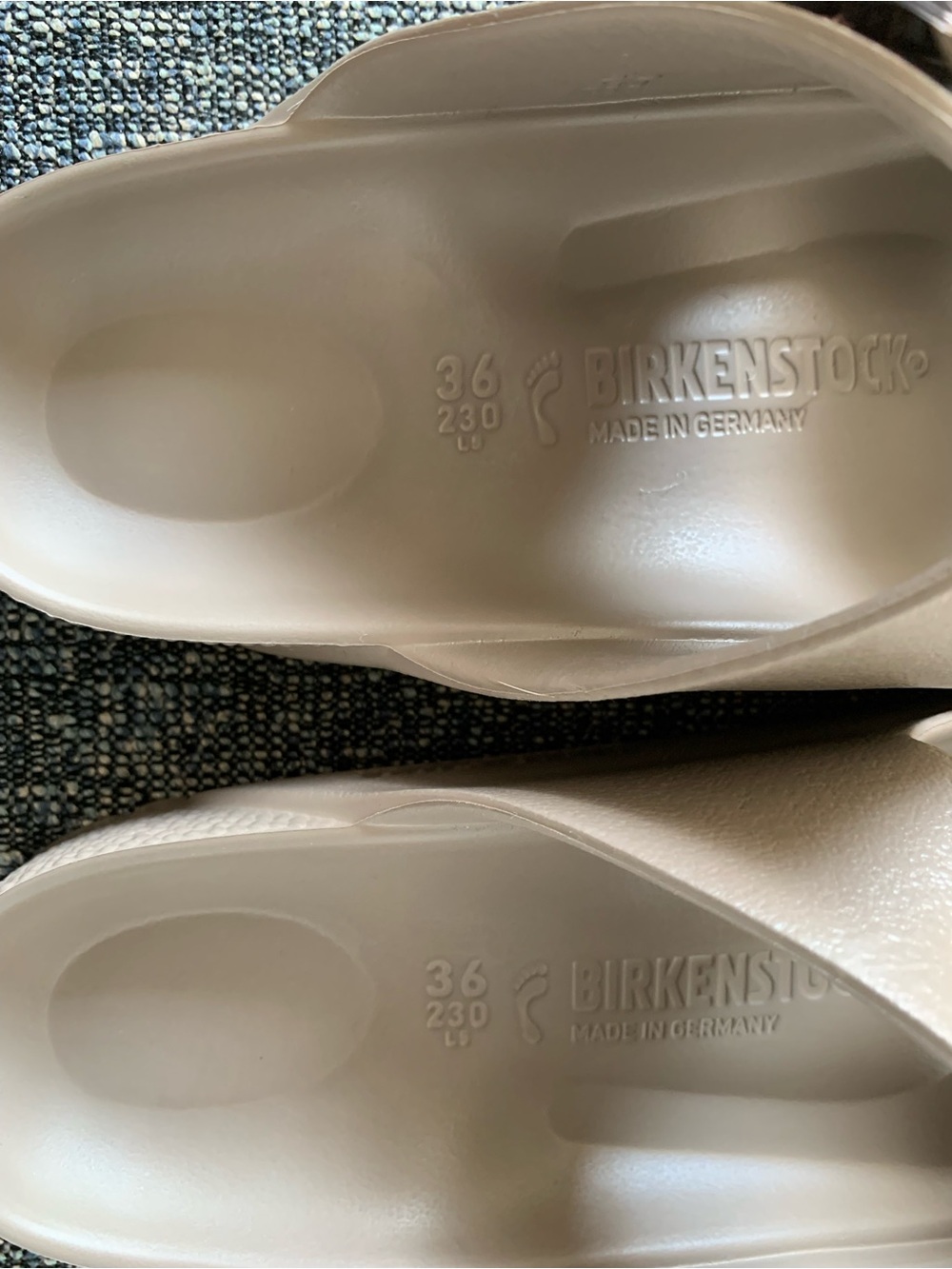Birkenstock Two-Piece Slip-On Clogs in Light Taupe - Picture 3 of 3